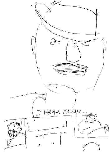 I hear music drawing