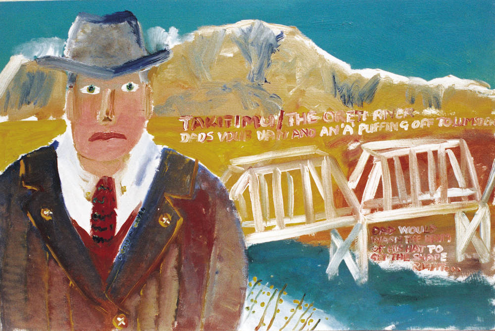 Dad would wash the brim of his hat to get the shape right