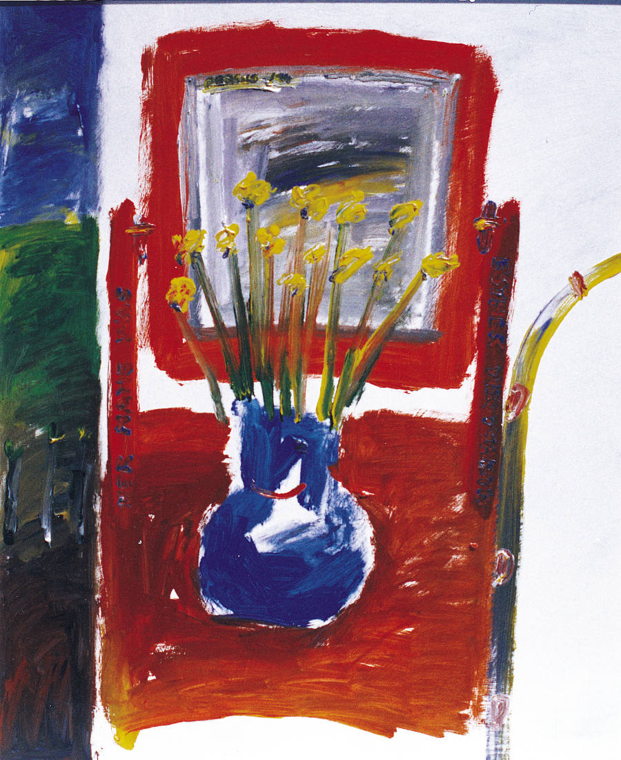 Daffodils on the Dresser for a blue and yeller feller.