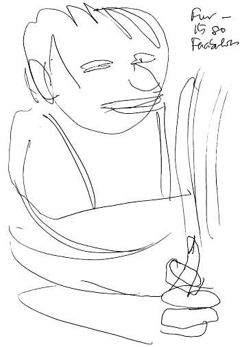 Lesbian woman - sketch