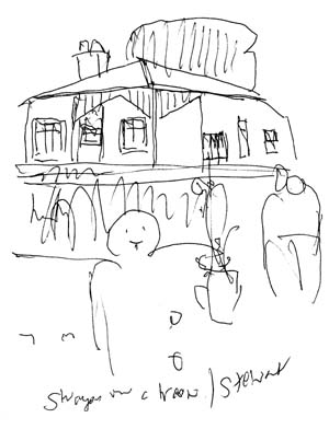 Strangers on a train - sketch